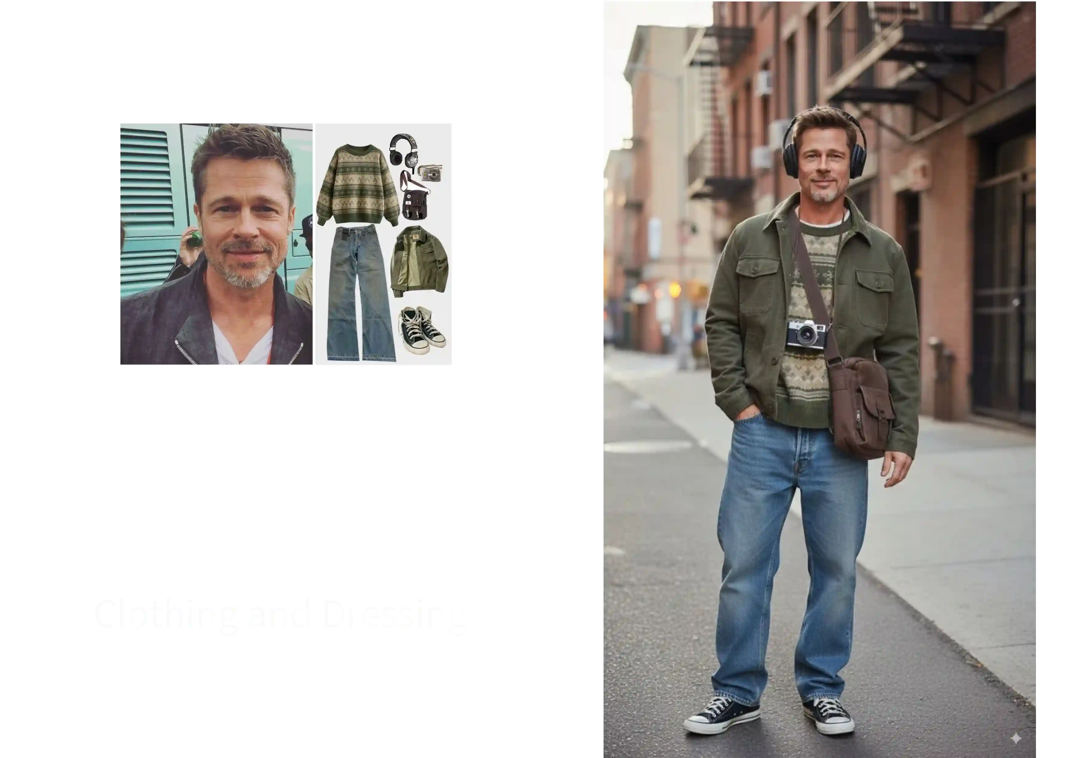 Example of clothing and dressing